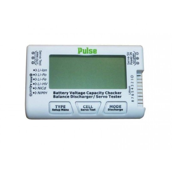 Pulse CellMeter 8 - Lipo Battery Checker & Servo Tester