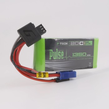 PULSE 2S 1350mAh 20C 7.4V RX P-Tech LiPo Battery