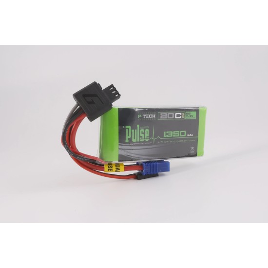 PULSE 2S 1350mAh 20C 7.4V RX P-Tech LiPo Battery