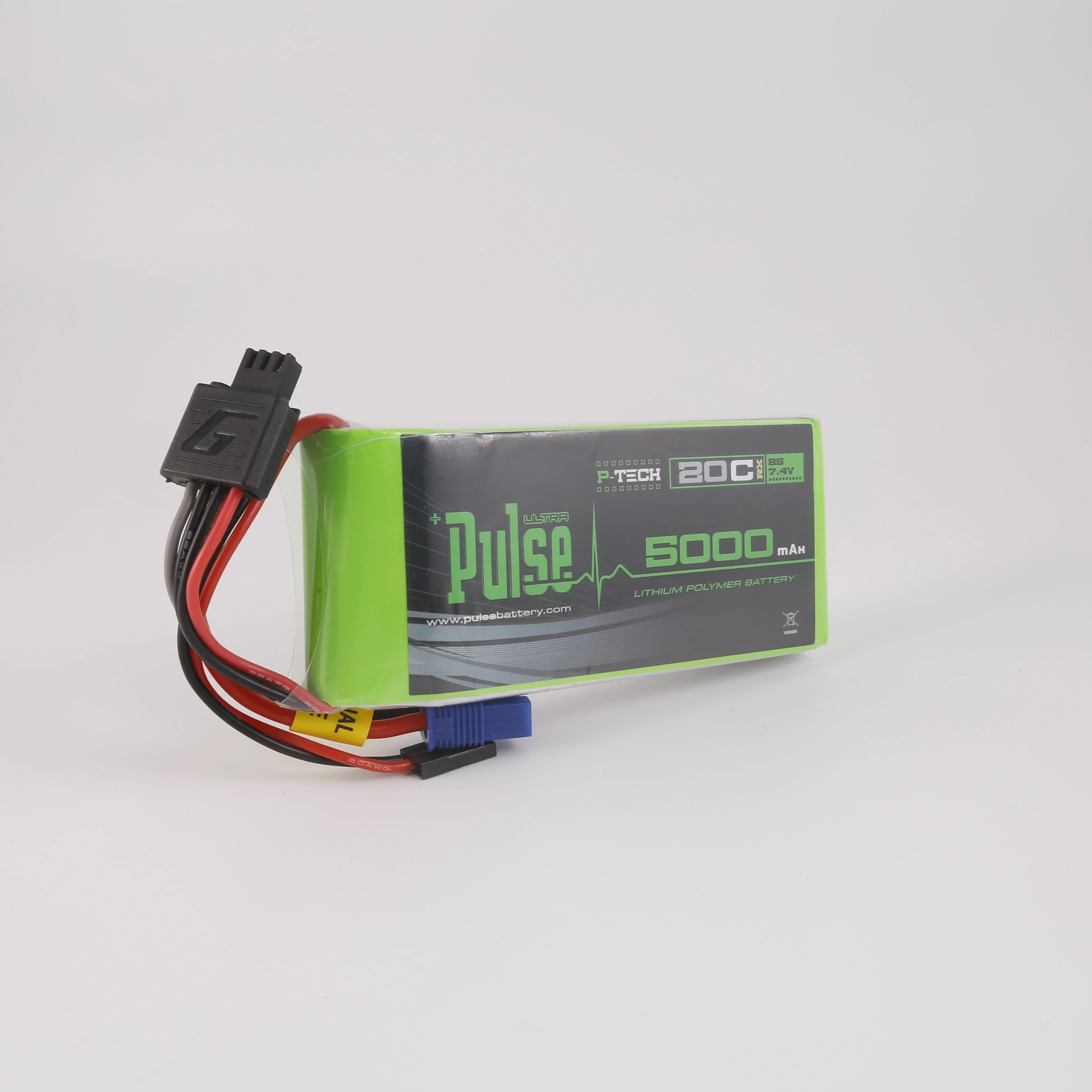 Pure Pulse Ⅱ PULSE 2S 5000mah 20C 7.4V RX P-Tech LiPo Battery